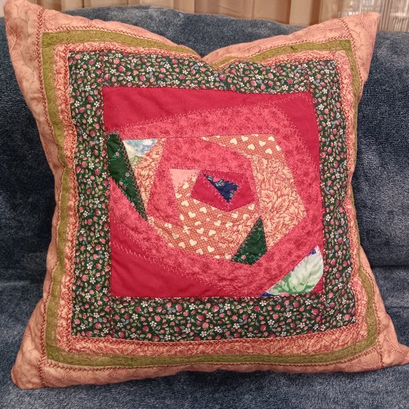 Square patchwork PillowCase Pillow Case patchwork PillowCase pillow cover - Picture 1 of 2